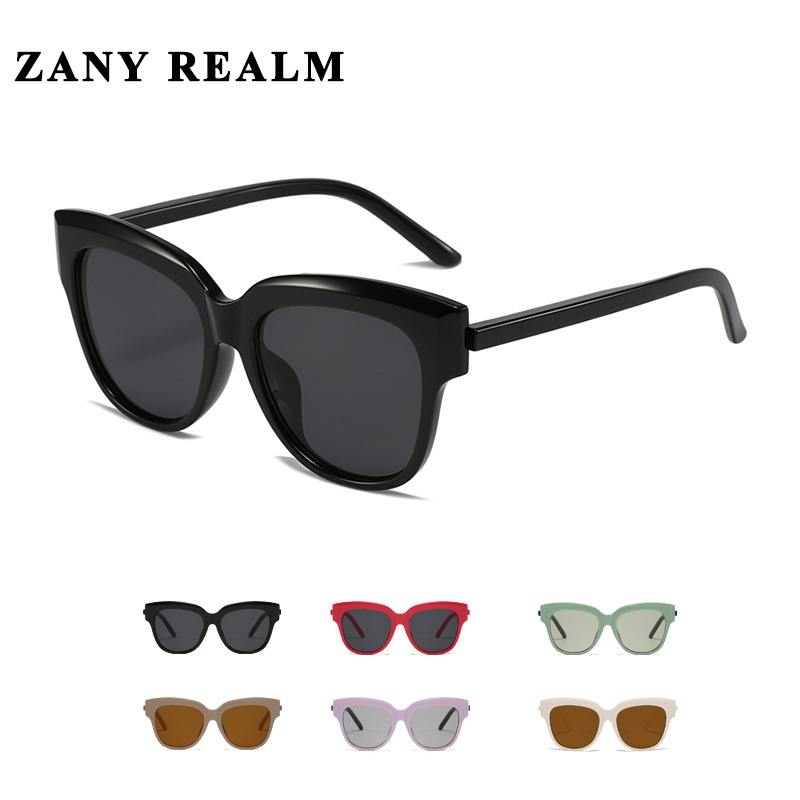 22 nuevo diseñador ojo de gato oversize transfronterizo gafas de sol contraste color retro francés gafas de sol UV400 fabricante