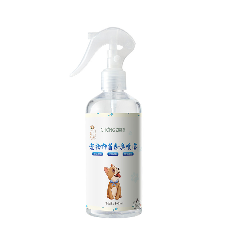 Chongzi Pet Antibacterial Deodorizing Spray Cat and Dog Deodorizer Air Freshening Disinfectant Fresh Air