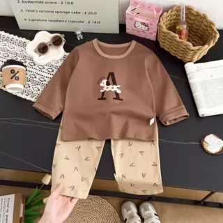 儿童莱卡纯棉秋衣秋裤套装男女童睡衣宝宝保暖内衣打底家居服春秋