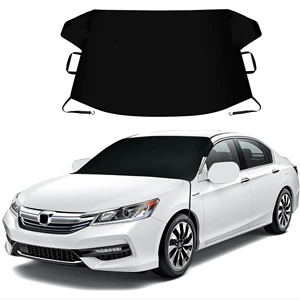 Cross-border new car snow cover thickened snow cover 600D Oxford cloth winter vehicle snow block plus magnet