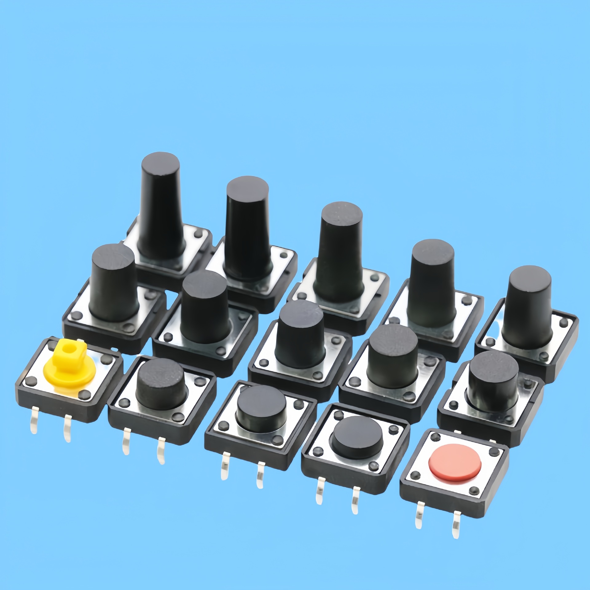 供应12*12*8.5插脚轻触开关贴片轻触开关侧按轻触按键开关