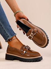 O 19088 Red Chain Loafer Round Toe Slip On ��ɫ�����ָ�Ь