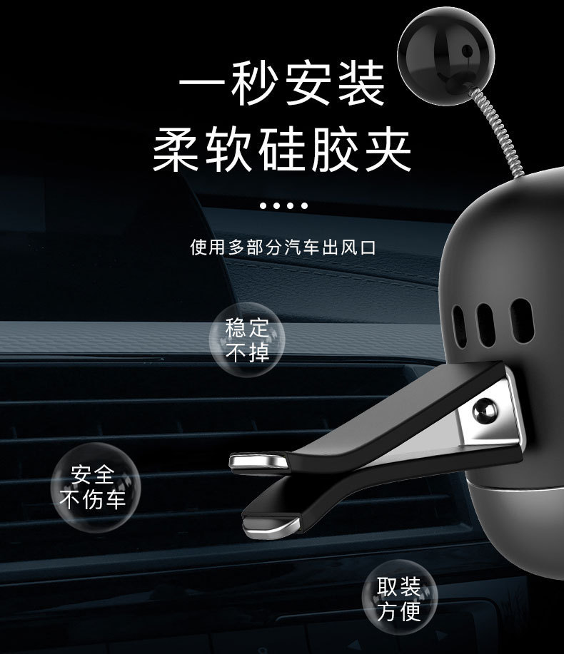 Car Robot Aromatherapy Car Air Outlet Fragrance Car Dashboard Cartoon Solid Perfume Office Ornaments