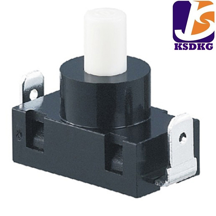 大电流按键开关16A 按钮开关两脚大功率 2脚塑胶按键开关