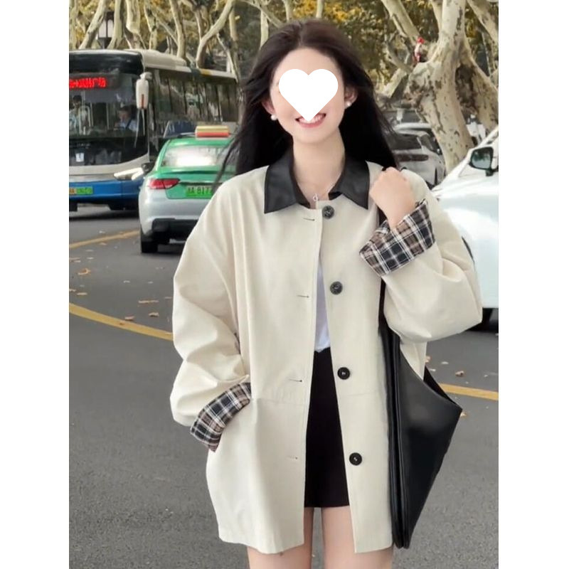 韩系风衣外套女2025春秋季新款小个子深秋休闲赫本风感日系|undefined