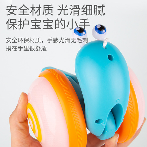 Leash snail same style children's creative fiber rope light music pull string pull baby toddler toy