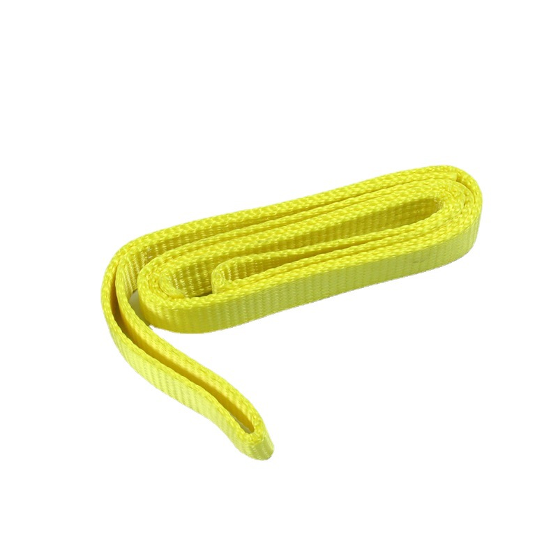 高强白色涤纶起重吊带 环形 扁平吊带 酸洗带 3米