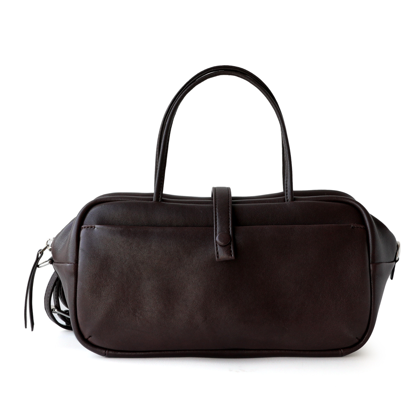 Retro Commuter Vegetable-Tanned Sheepskin Boston Handbag, Versatile Shoulder & Crossbody Women's Soft Bowling Bag - Thumbnail 5