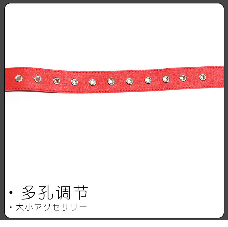 Split Leg Bondage Belt with Handcuffs and Nipple Clamps for Couples — detail image 14