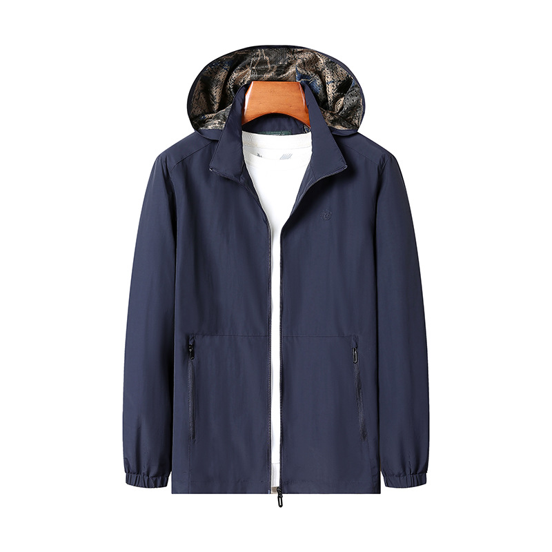 Chaqueta encapuchada de hombre transfronteriza de otoño coreano chaqueta de vestir de hombres y mujeres chaqueta de abrigo deportivo casual suelto para hombres