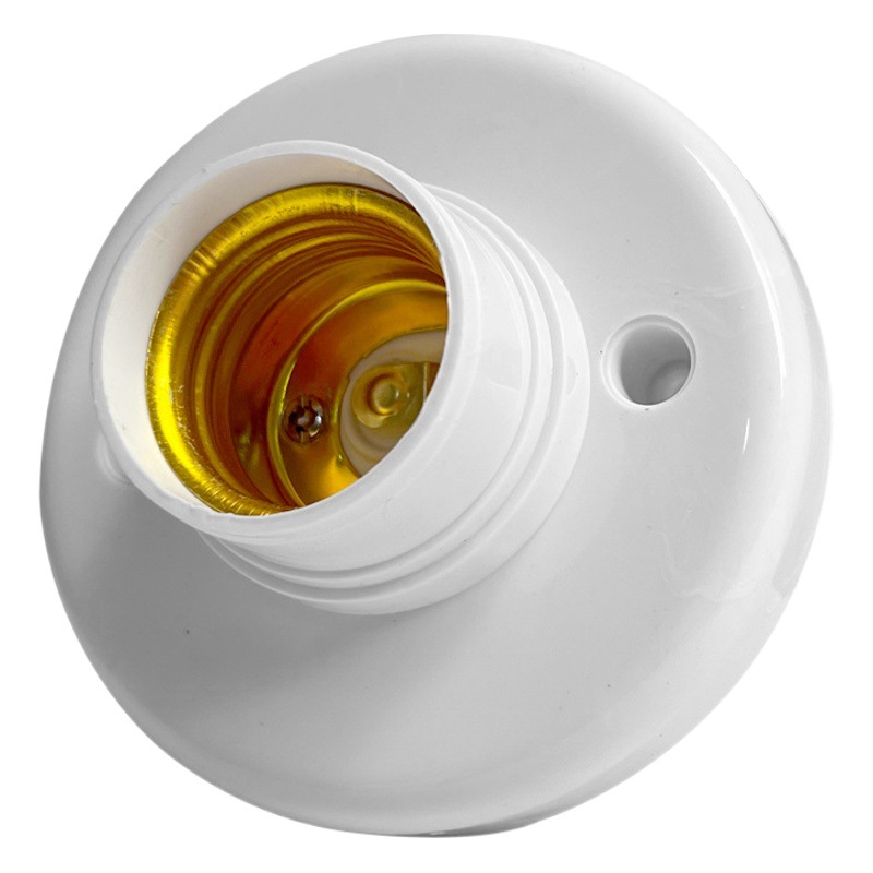 Sostenedor de la lámpara universal E27 tornillo base redonda de montaje abierto espiral oculta bombilla led ahorro de energía titular de la lámpara del hogar