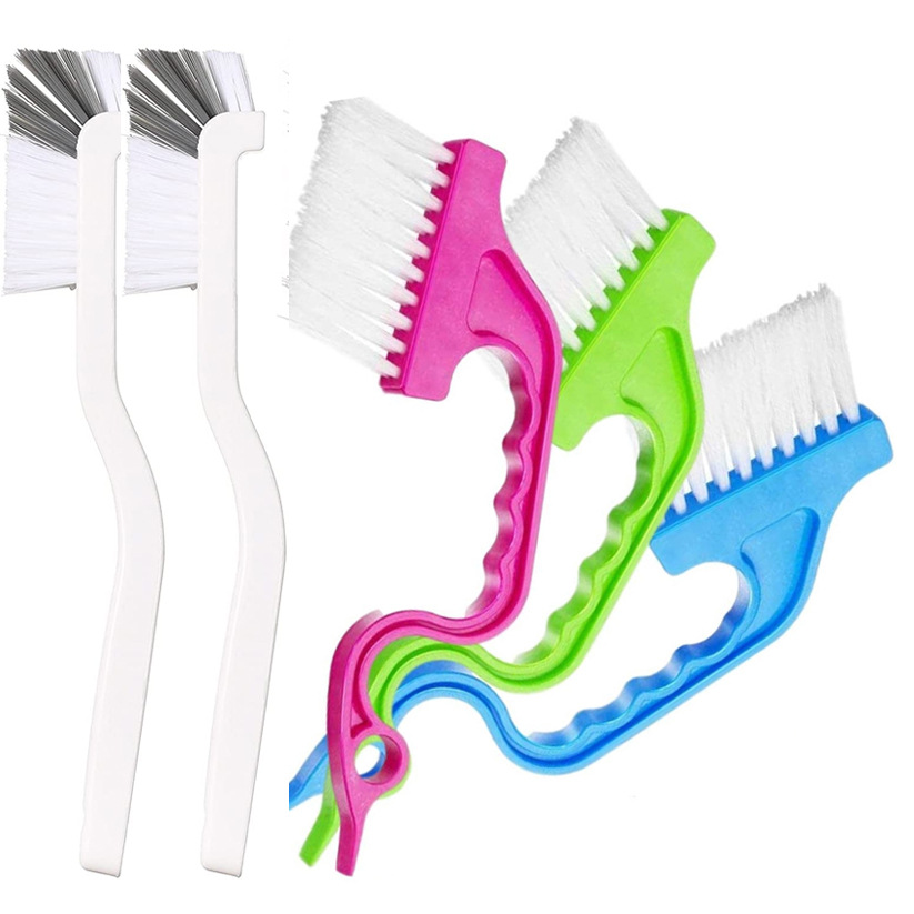 5件手持式槽缝清洁工具套装，门窗轨道清洁刷空调百叶窗清洁刷