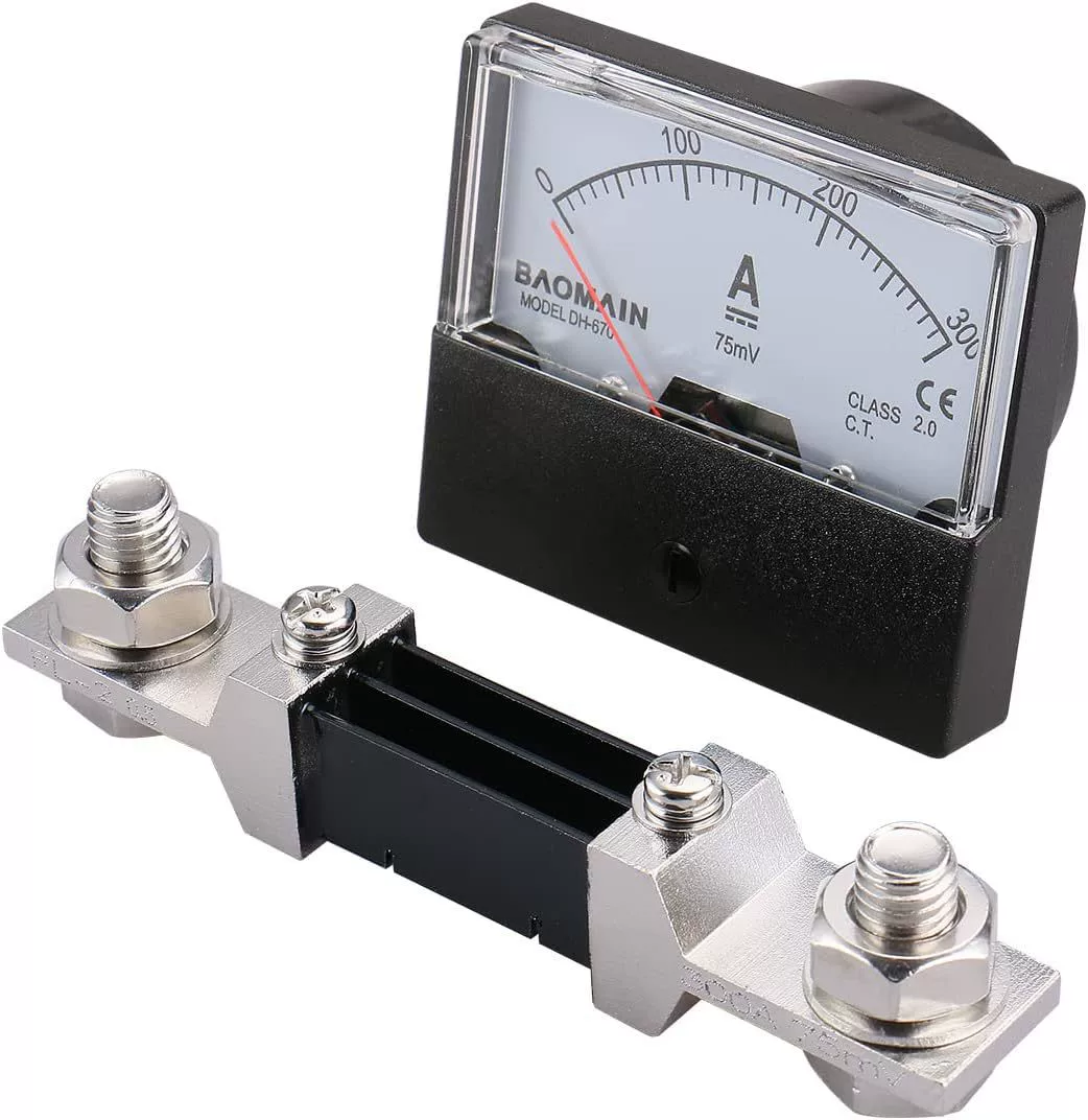 Baomain DH-670 DC 300A Аналоговый усилитель панели измеритель тока с 75mV шунт