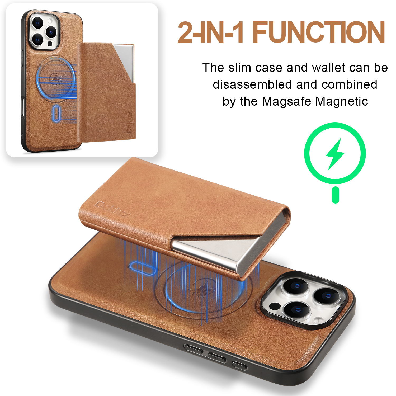 Pu Leather Solid Color Business Phone Cases Phone Accessories display picture 2