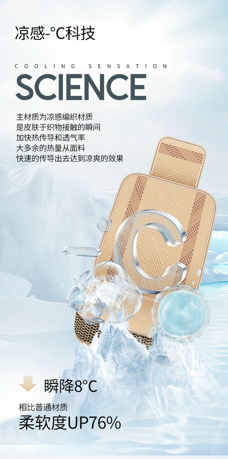 2026 New Model All-Ice Silk Truck and Car Seat Cushion Multi-Piece Set for All Seasons