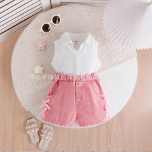 2025夏季新款ins跨境电商外贸爆款女童女婴潮流套装两件套