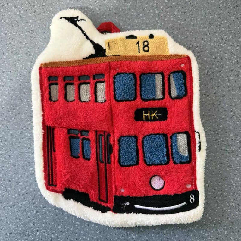 Absorbent cute cartoon pattern Ding Ding car hand towel, Hong Kong purchasing service, special Doraemon pineapple toast hand towel