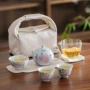 便携手绘旅行陶瓷泡茶壶