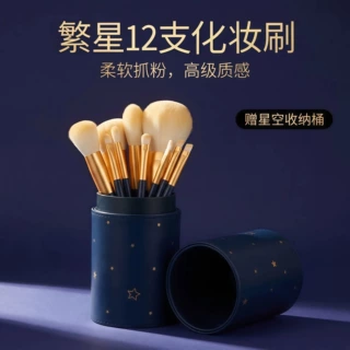 产地货源繁星12支高端化妆刷套装超柔软全套美妆工具散粉眼影刷一