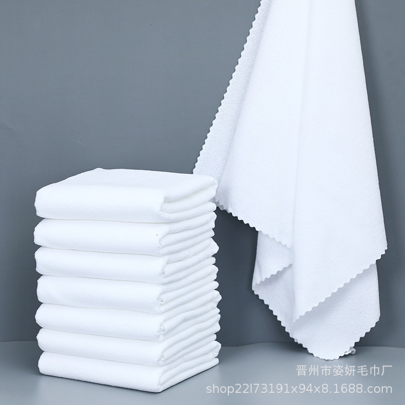Wholesale Hotel White Bath Towels, Thickened Disposable Bath Towels for Hotels, Can Be Customized with Logo, Warp-Knitted, Absorbent White Towels Wholesale Hotel White Bath Towels, Thickened Disposable Bath Towels for Hotels, Can Be Customized with Logo, Warp-Knitted, Absorbent White Towels