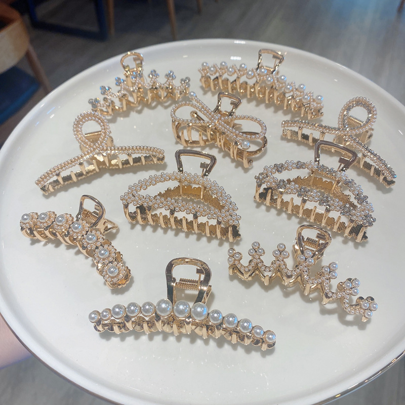 Clip De Captura De Diamantes De Imitación De Metal De Perlas De Imitación De Estilo Coreano Al Por Mayor display picture 18