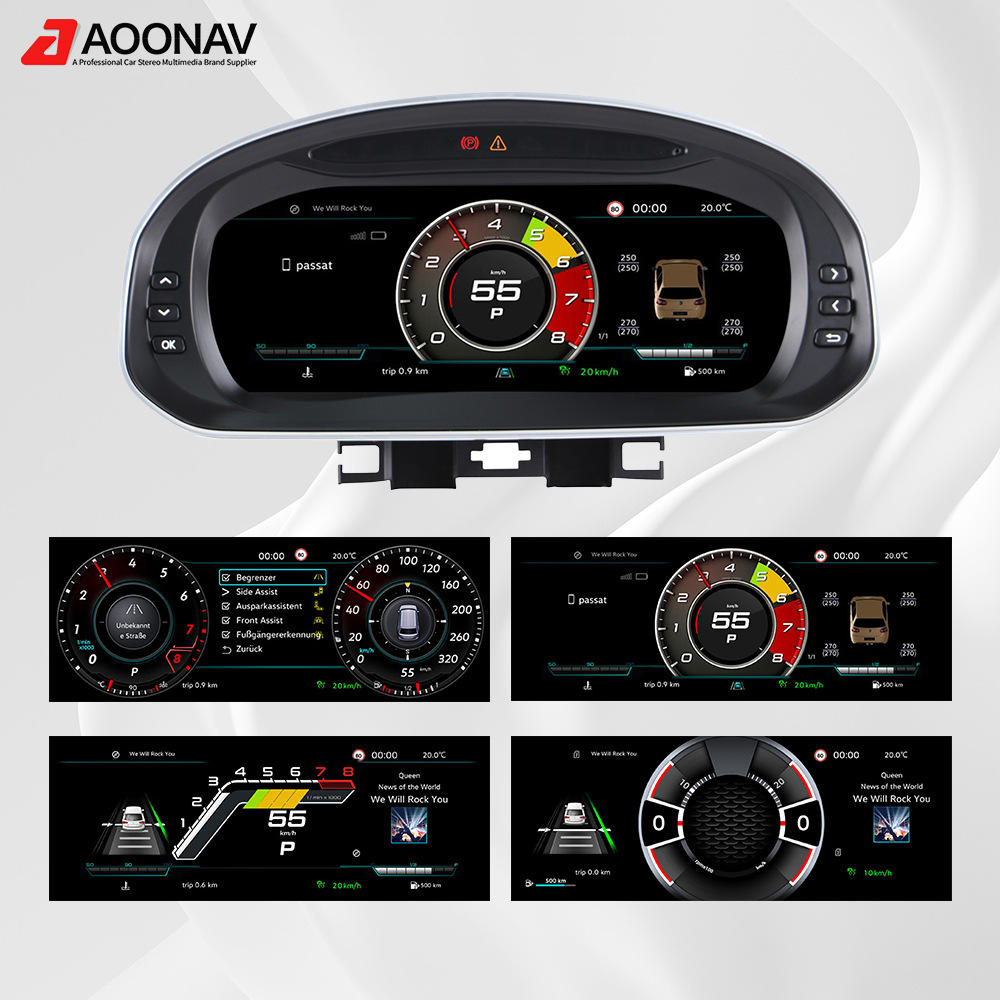 Suitable for Volkswagen Jetta 2013-2019 models 10.25inch Full LCD instrument panel modified with digital display screen