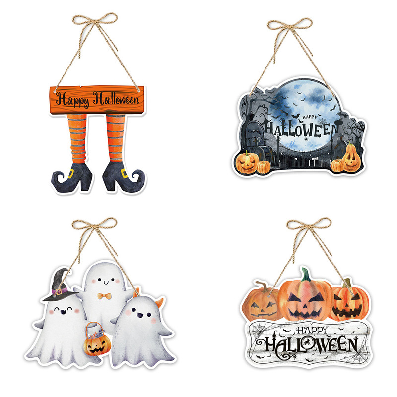 Amazonの新しいハロウィーンをテーマにしたパーティークリエイティブゴーストキャッスルペーパードアハンギングパーティーシーンレイアウト装飾|undefined
