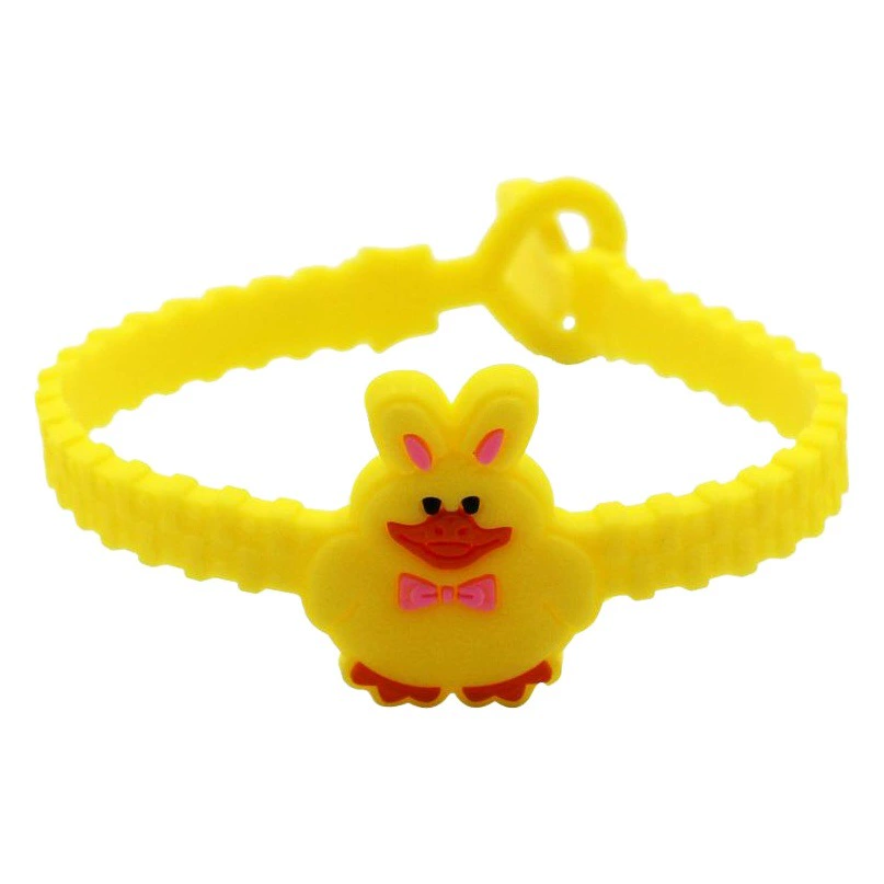Новый стиль ПВХ яйцо спортивный браслет капающий клей креативный кролик браслет с пасхальным силиконовым браслетом для вечеринок подарки