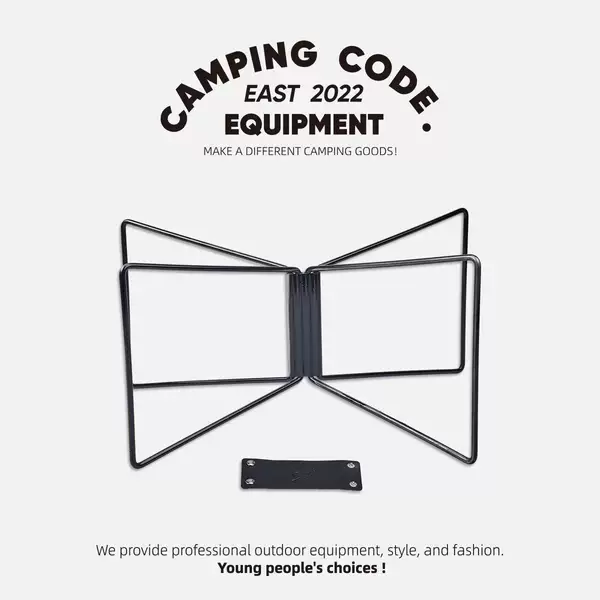 Mazar bracket aluminum box bracket outdoor camping box folding portable bracket black silver with bag