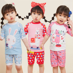 New batch of women's children's swimsuit girls' split boxer swimming trunks children's baby sun protection quick-drying swimsuit