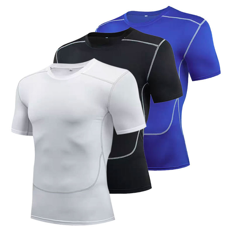 Summer sports breathable quick dry basketball base short sleeve…