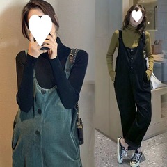 妊婦の背もたれのズボンの春秋服の妊婦のズボンの外は潮のお母さんのファッションの新型の大きいサイズのゆったりしている秋冬のタイプの2つのセットを着ます。