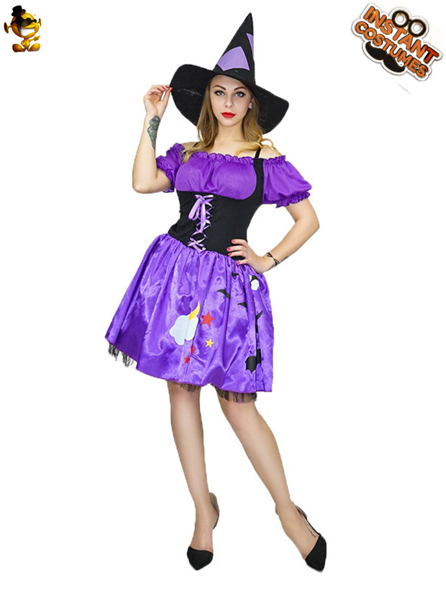 Bruja ropa de fiesta de Halloween traje de Carnaval mascarada etapa traje de cosplay image 1