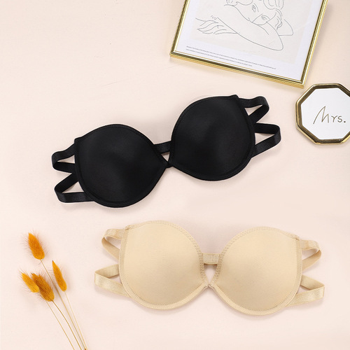 Changlizi cross-border traditional underwire bra with single back buckle to prevent exposure, large breasts appear small, sweat-absorbent and breathable bra