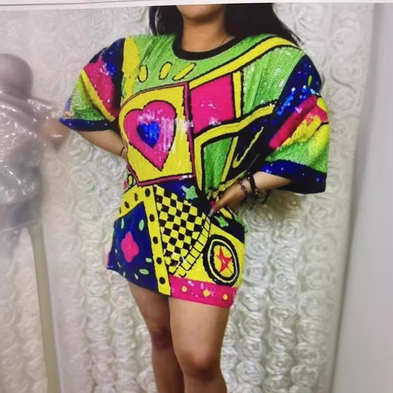 In-Stock Supply 2026 Original Geometric Design Women's Niche Ins Trendy Brand Short-Sleeve T-Shirt Summer Top In-Stock Supply 2026 Original Geometric Design Women's Niche Ins Trendy Brand Short-Sleeve T-Shirt Summer Top