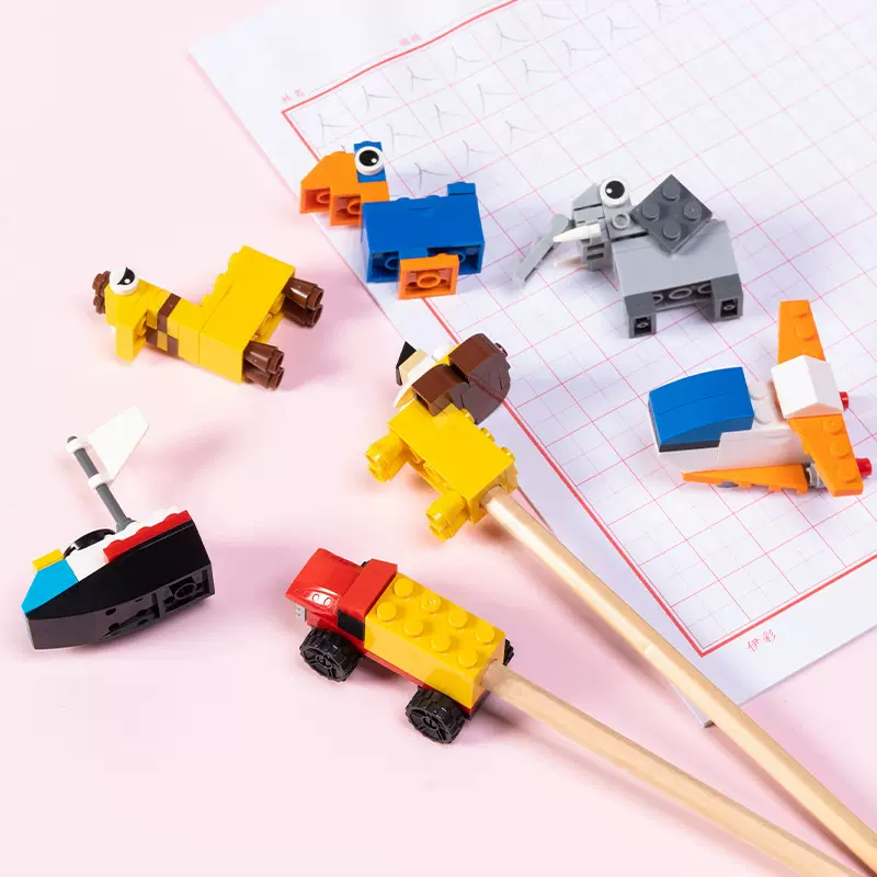 小学生拼装卷笔刀DIY积木迷你削笔器创意卡通幼儿园奖品礼物文具
