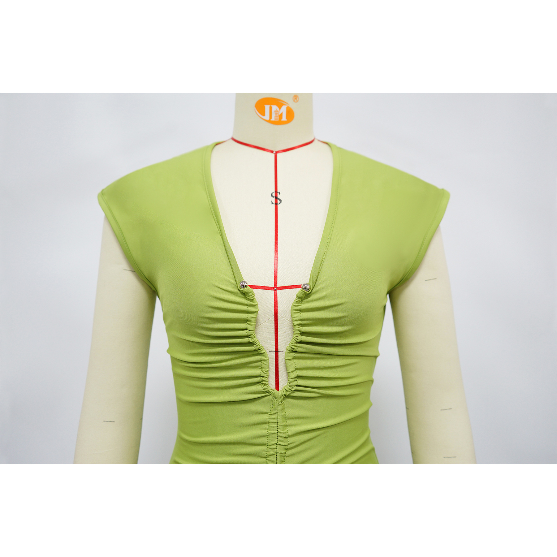 308g Weight Midi Dress Dress Length Type Sleeveless Sleeve Length Bodycon Dress Dresses Type Polyester Fabric Type High Waist Waist Line Party, Cocktail Party Occasion V Neck Neckline Skinny Fit Type Solid Color Pattern Summer Season Women's Gender Sexy, Streetwear Style Wholesale Women's Sexy Streetwear Solid Color Party Cocktail Party V Neck Sleeveless Bodycon Dress 9