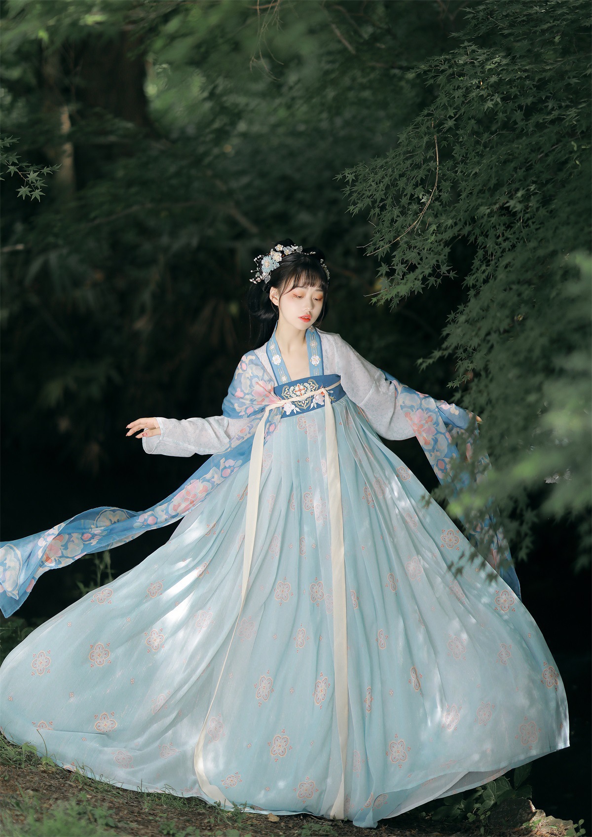 原创设计春瑶汉服女中国风唐风款齐胸襦裙全套春夏季8279-阿里巴巴