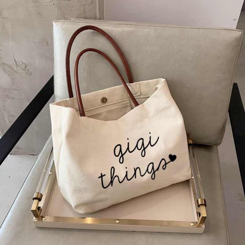 アマゾン速売通クロスボーダー热い贩売gigi things皮手提げキャンバス手提げ袋独身パーティー|undefined