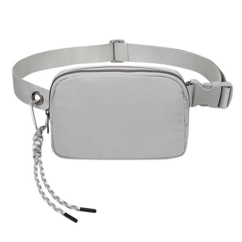 New Cross-border Lulu Waist Bag Casual Outdoor Sports Satchel All-match Fashionable Mobile Phone Bag Waterproof Lightweight One-shoulder Chest