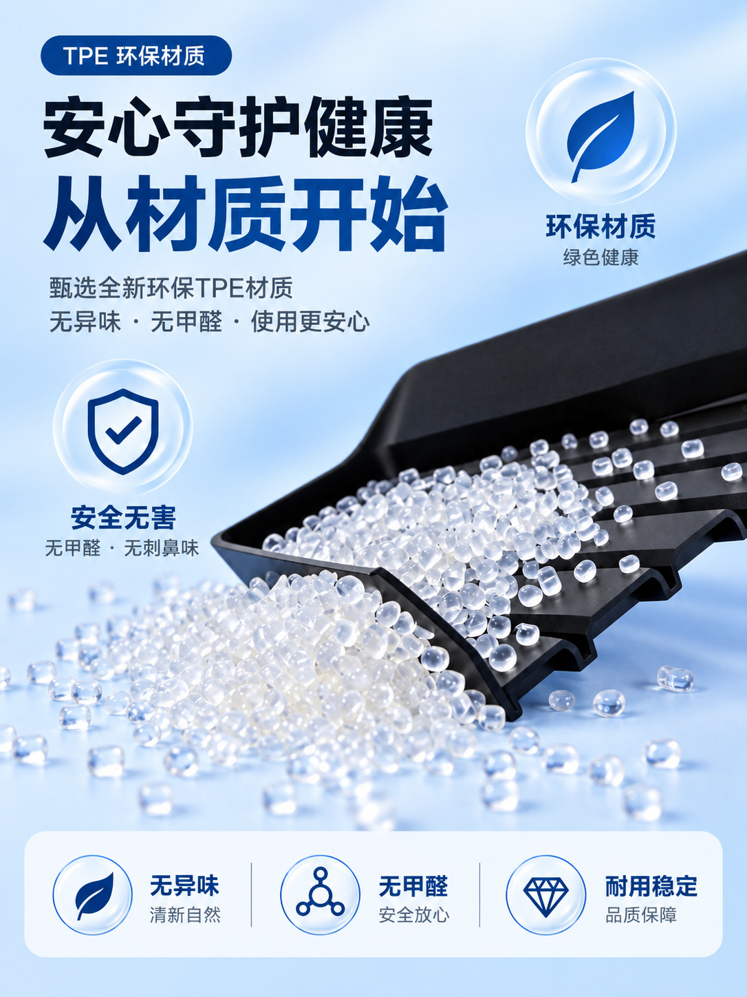 TPE car floor mats, eco-friendly and odorless, thickened for enhanced grip, a set of car floor mats that are waterproof and easy to clean
