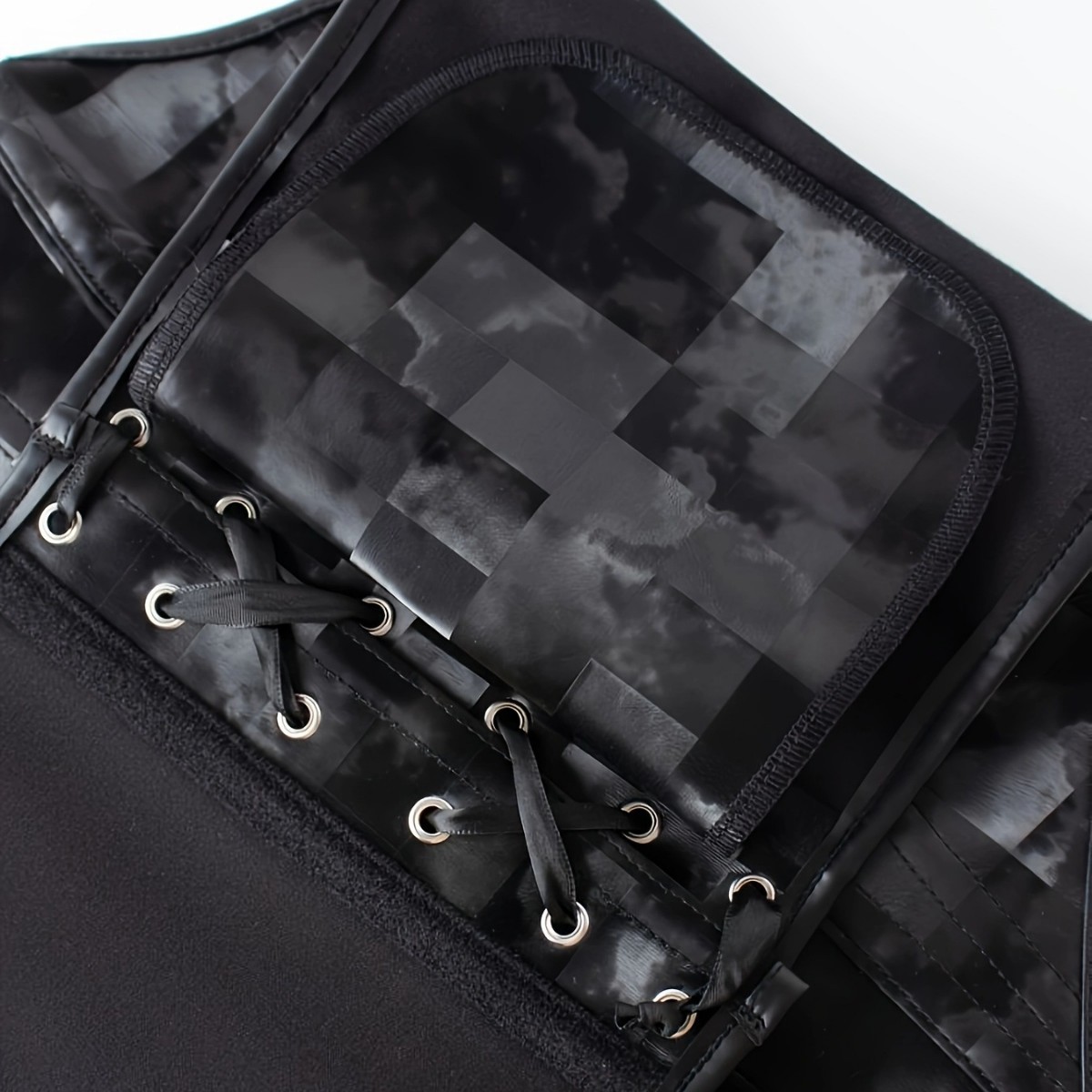 Negro retro cortesana de viento de pecho de dama blusa de cintura apretada delgada abdomen abraza buste de hueso de pescado suministro transfronterizo