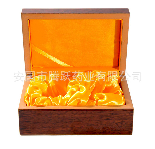 Wooden Gold-Trim Hexagonal Pill Box Two-Pill Chinese Medicine Gift Box Vintage MDF Storage Case quality and texture