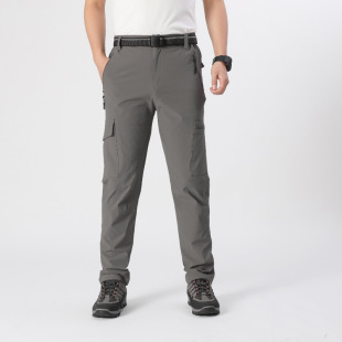 Summer Thin Cargo Pants Men's Quick-Drying Elastic Waterproof Breathable Hiking Pants Hiking Pants Cycling Sports Casual Pants