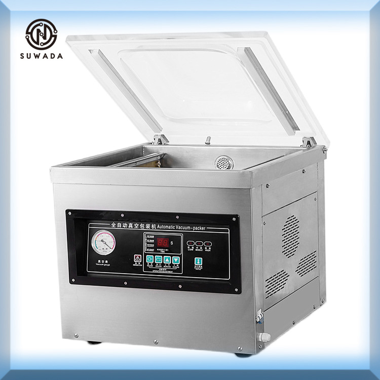 Máquina envasadora al vacío doméstica de sobremesa, apta para seco y húmedo