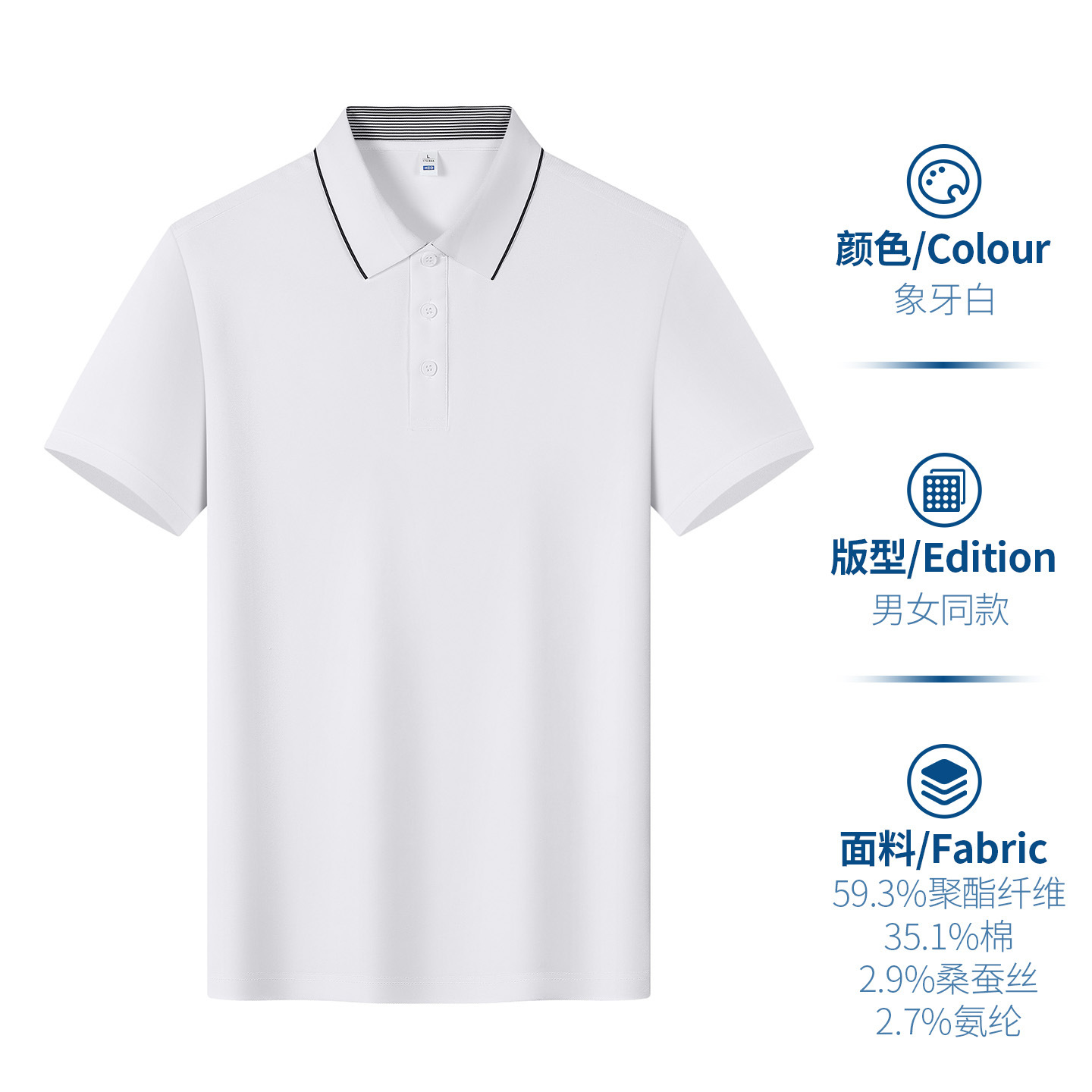Camiseta de polo con solapa personalizada camiseta corporativa de manga corta ropa corporativa de verano de negocios gris camiseta cultural de media manga