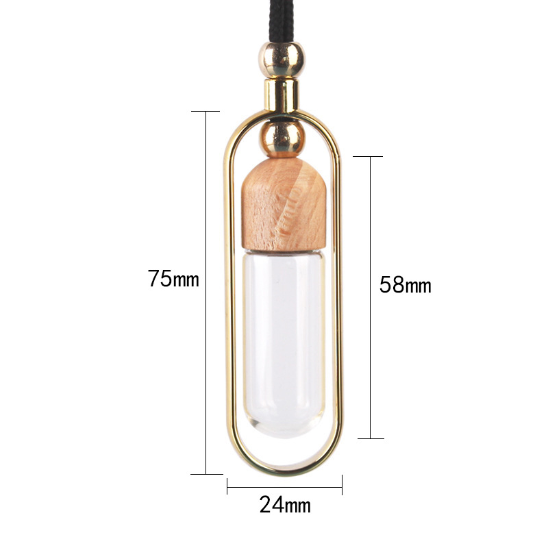 Small Round Car Perfume Bottle Pendant, Hanging Car Fragrance Essential Oil Diffuser Bottle, Car Hanging Ornament