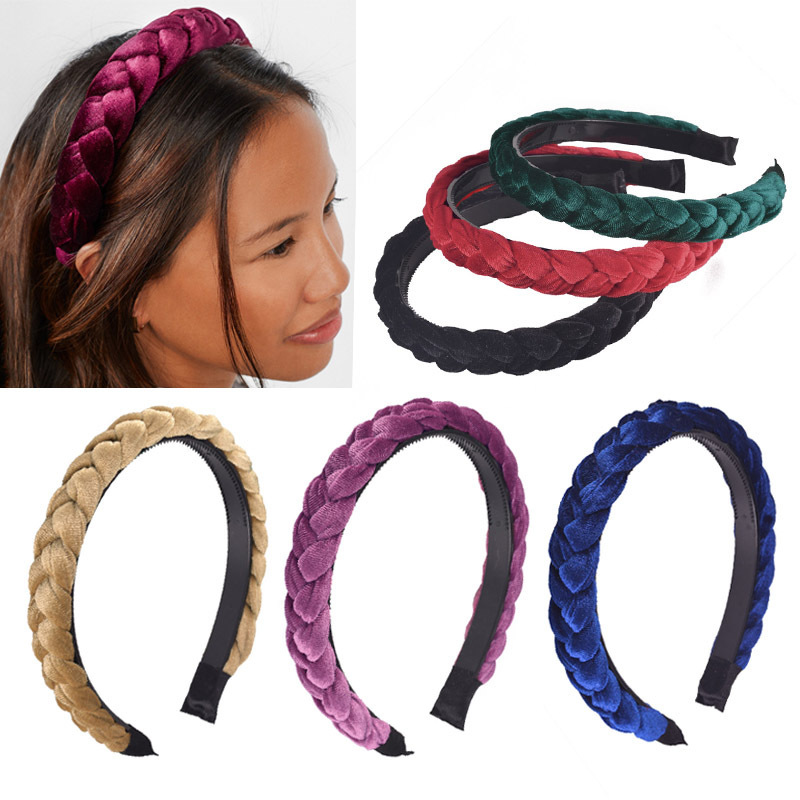 120g Weight Hair Band Hair Accessories Type Retro Twist Cloth Hair Band 1 Piece