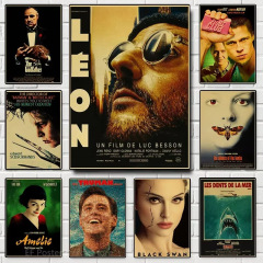 人気のクラシック映画「レオンゴッドファーザー」のポスターメーカーが卸売りしてポスターを印刷します。
