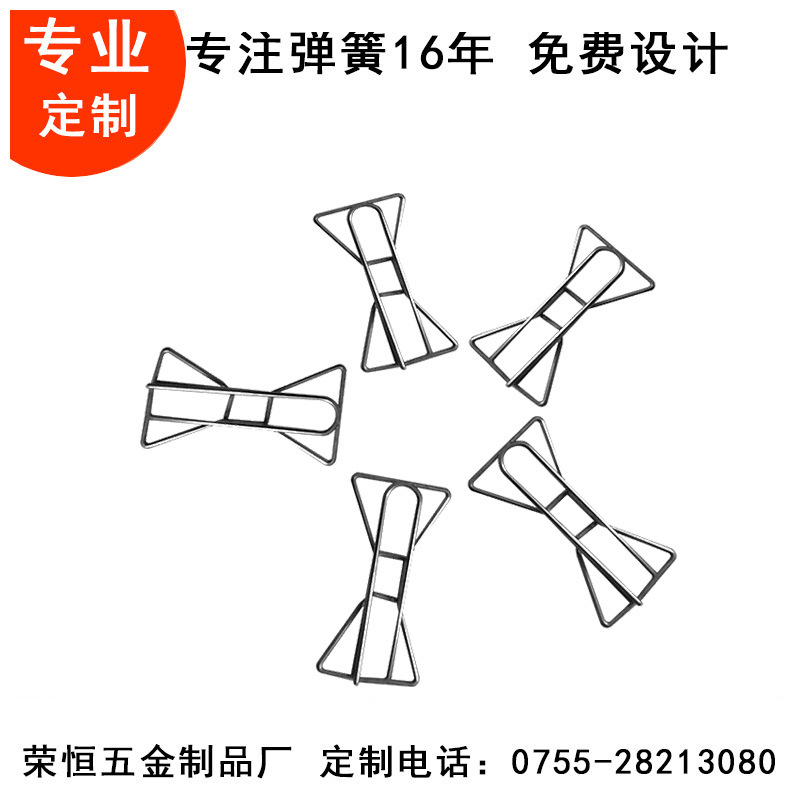 金色蝴蝶结回形针创意曲别针万字夹金属书签手账本配件批发